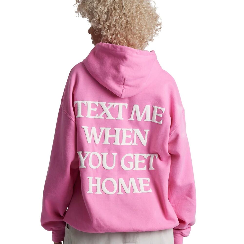 Lonely Ghost Pink Hoodie size large